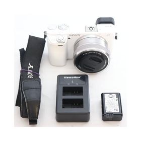 SONY ミラーレス一眼 α6000 パワーズームレンズキット E PZ 16-50mm F3.5-5.6 OSS ホワイト ILCE-6000L W