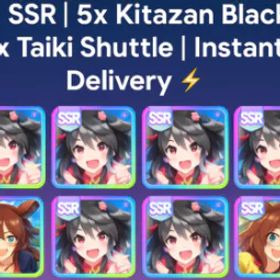 🌍 [海外 EN] 10 SSR |5xキタザンブラック | ゴールド 船+曙|⚡ 即時配達