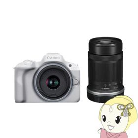 ミラーレス一眼デジタルカメラ Canon キャノン EOS R50 ダブルズームキット [ホワイト]【/srm】