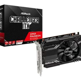 【中古】 ASRock グラフィックボード AMD Radeon RX6400 搭載モデル 【品】 CLI 4G 黒