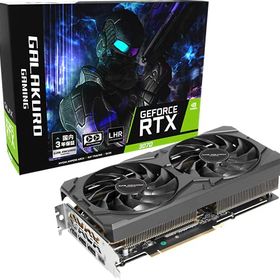 玄人志向 NVIDIA GeForce RTX3070 搭載 グラフィックボード GDDR6 8GB GALAKURO GAMINGモデル GG-RTX3070-E8GB/OC/DF/LHR (整備済み品)