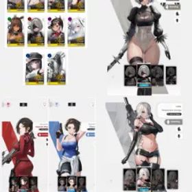 海外 | LV:6 | 2b+A2+ジル+エイダ+シンデレラ+緋色+ノワール+... |#nn28