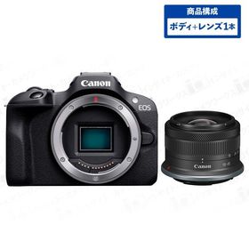 キヤノン EOS R100 ボディ ブラック + 標準ズームレンズセット RF-S18-45mm F4.5-6.3 IS STM ブラック イオス ミラーレス一眼カメラ Canon
