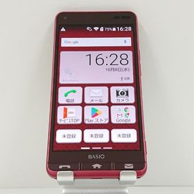 BASIO3 KYV43 au レッド 送料無料 即決 本体 c15025