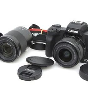 【全額返金保証】良品｜キヤノン EOS Kiss M ダブルズームキット（センサー清掃済み） CA01-P571-2Q2A