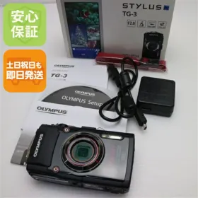 【中古】 新品同様 TG-3 ブラック 安心保証 即日発送 デジカメ OLYMPUS 本体 土日祝発送OK