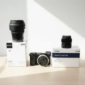 α6400ミラーレス、SIGMA 16mm F1.4、E35mm F1.8