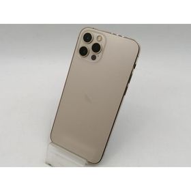 【中古】Apple SoftBank 【SIMロック解除済み】 iPhone 12 Pro 128GB ゴールド MGM73J/A【OSU301】保証期間１ヶ月【ランクC】