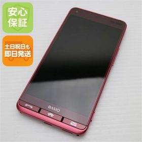 キョウセラ(京セラ)の超美品 KYV43 レッド 本体 白ロム M999(スマートフォン本体)