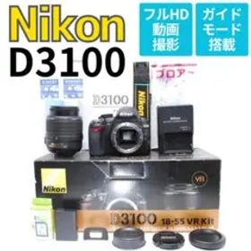 【美品 新品級ショット数】軽量ボディで旅行にぴったり♪Nikon D3100