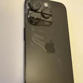 iPhone 14 Pro ブラック 本体 256GB 背面割れ有り。