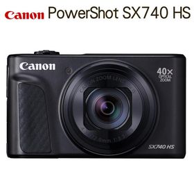 訳あり品（箱潰れ・新品）（デジタルカメラ）キヤノン PowerShot SX740 HS ブラック （2955C004）