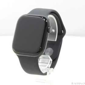 【中古】Apple(アップル) Apple Watch Series 10 GPS 46mm ジェットブラックアルミニウムケース ブラックスポーツバンド 【198-ud】