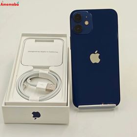 爆速発送iPhone12 mini 64GB ブルー MGAP3J/A AU版SIMフリー 美品