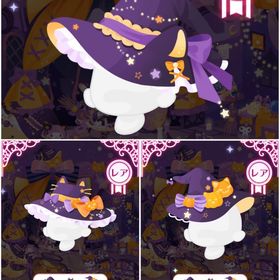 【魔女のキャッとびっくり魔法薬】R♦魔法薬を作る黒猫魔女のセレクト帽子 | ハロスイ(ハロースイートデイズ)のアカウントデータ、RMTの販売・買取一覧