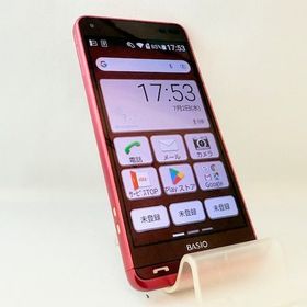 SIMロック解除済！5071002D【美品】BASIO3/KYV43(レッド)