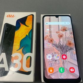 美品 SIMフリー Galaxy A30 SCV43 64GB ブラック色 RAM 4GB
