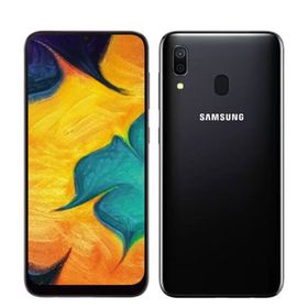 【中古】 SCV43 Galaxy A30 ブラック scv43bk7mtm