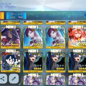 FGO アカウントデータ 星5鯖32体