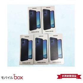 【モバイルBOX】5台 新品未開封品 SIMフリー Galaxy A25 5G SCG33 ブラック