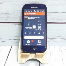 docomo らくらくスマートフォン F-42A ネイビー SIMロック 140