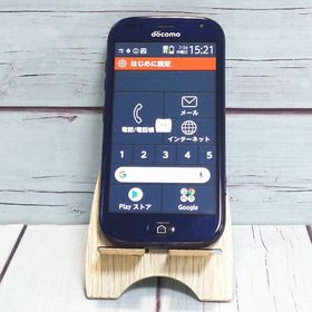 docomo らくらくスマートフォン F-42A ネイビー SIMロック 027