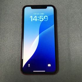 美品 国内版 SIMフリー iPhoneXr 128GB レッド色