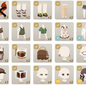 SR2点含む19点セット）コールドブリュー・コーヒーの島 | リヴリーアイランドのアイテム、RMTの販売・買取一覧