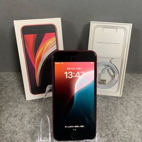 超美品 国内版 SIMフリー iPhoneSE 第2世代 64GB レッド色