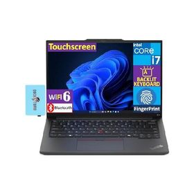 Lenovo ThinkPad E14 Gen 6 AI Laptop, 14.0" Touchscreen IPS FHD+ (Intel Core Ultra 7 155U (Beat Ryzen 7 7735U) 16GB DDR5, 1TB PCIe SSD, Backlit KYB, Fi