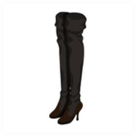 ガルショ GREE【コンビブラックニーハイブーツ】 | ガルショのアイテム、RMTの販売・買取一覧