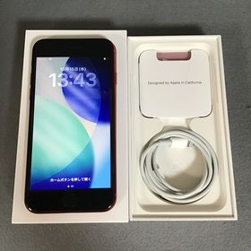 超美品 国内版 SIMフリー iPhoneSE 第3世代 64GB レッド色