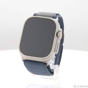 【中古】Apple(アップル) Apple Watch Ultra 2 GPS + Cellular 49mm チタニウムケース ブルーアルパインループ 【269-ud】