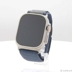 〔中古〕Apple(アップル) Apple Watch Ultra 2 GPS + Cellular 49mm チタニウムケース ブルーアルパインループ〔269-ud〕