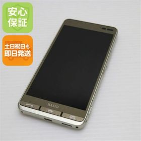 キョウセラ(京セラ)の超美品 KYV43 ゴールド 本体 白ロム M888(スマートフォン本体)