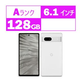【中古】Aランク 良い美品 スマホ本体のみ 付属品なし Google スマートフォン 6.1 インチ Google Pixel 7a SIMフリー [Snow] Google Tensor G2 Android13 ROM 128GB RAM 8GB 4K撮影対応 5G,4G・LTE nano-SIM/eSIM