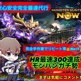 即返信＆即対応✨️リピート率NO.1👑完全手作業‼️各種最速✨️(装備作成・素材集め) | モンハンNow(ナウ)の代行、RMTの販売・買取一覧