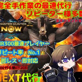 即対応&即納品可能✨️リピート率NO.1🏆コメント返信も最速回答‼️完全手作業で安心安全💪 | モンハンNow(ナウ)の代行、RMTの販売・買取一覧