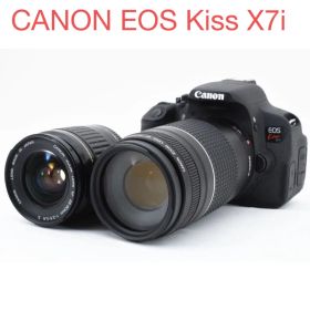 保証付き/Canon EOS Kiss X7i標準&望遠ダブルレンズセット