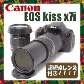 Canon EOS Kiss x7i❤ダブルレンズ 望遠 スポーツに 一眼レフ