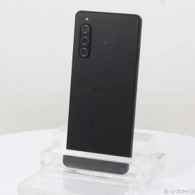 〔中古品〕 Xperia 10 V 128GB ブラック SOSAY2 Softbank SIMフリー 〔ネットワーク利用制限▲〕【344】