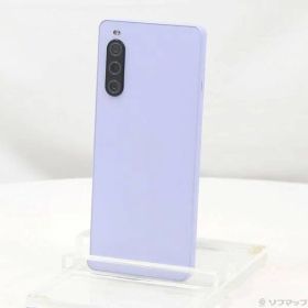 〔中古品〕 Xperia 10 V 128GB ラベンダー SOSAY1 Softbank SIMフリー 〔ネットワーク利用制限▲〕【258】