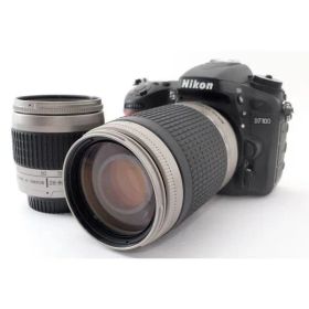 ニコン Nikon D7100 標準&超望遠ダブルズームセット 美品 SDカードストラップ付き