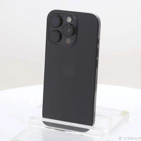 〔中古品〕 iPhone16 Pro 256GB ブラックチタニウム MYN03J／A SIMフリー【305】