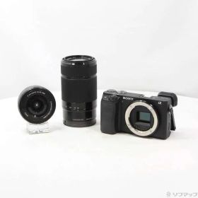 〔中古品〕 α6400 ILCE-6400Y ダブルズームレンズキット ブラック【297】