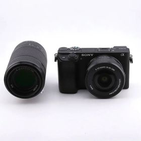 【中古】(ソニー) SONY α6400 ブラック ダブルズームレンズキツト