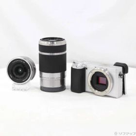 〔中古品〕 α6400 ILCE-6400Y ダブルズームレンズキット シルバー【348】