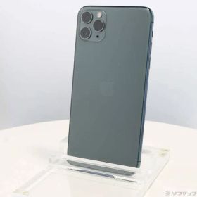 〔中古品〕 iPhone11 Pro Max 64GB ミッドナイトグリーン MWHH2J／A SIMフリー【258】
