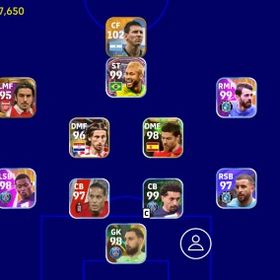 eFootball イーフットボール 11万課金 あと4人星5選手います