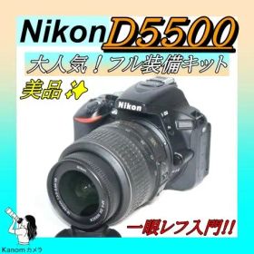 初心者応援セット！ 美品⭐Nikon D5500 入門⭐一眼レフ⭐簡単操作